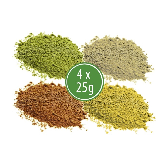 Malý Test Pack – Green, Red, White, Yellow (4 x 25g)